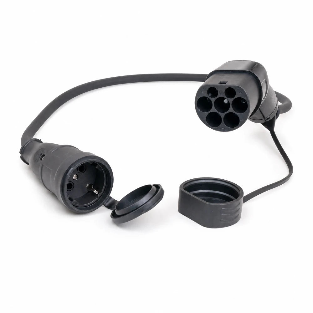 Verloopstekker Type 2 naar Schuko, Type 2-stekker voor de contactdoos van de laadpaal