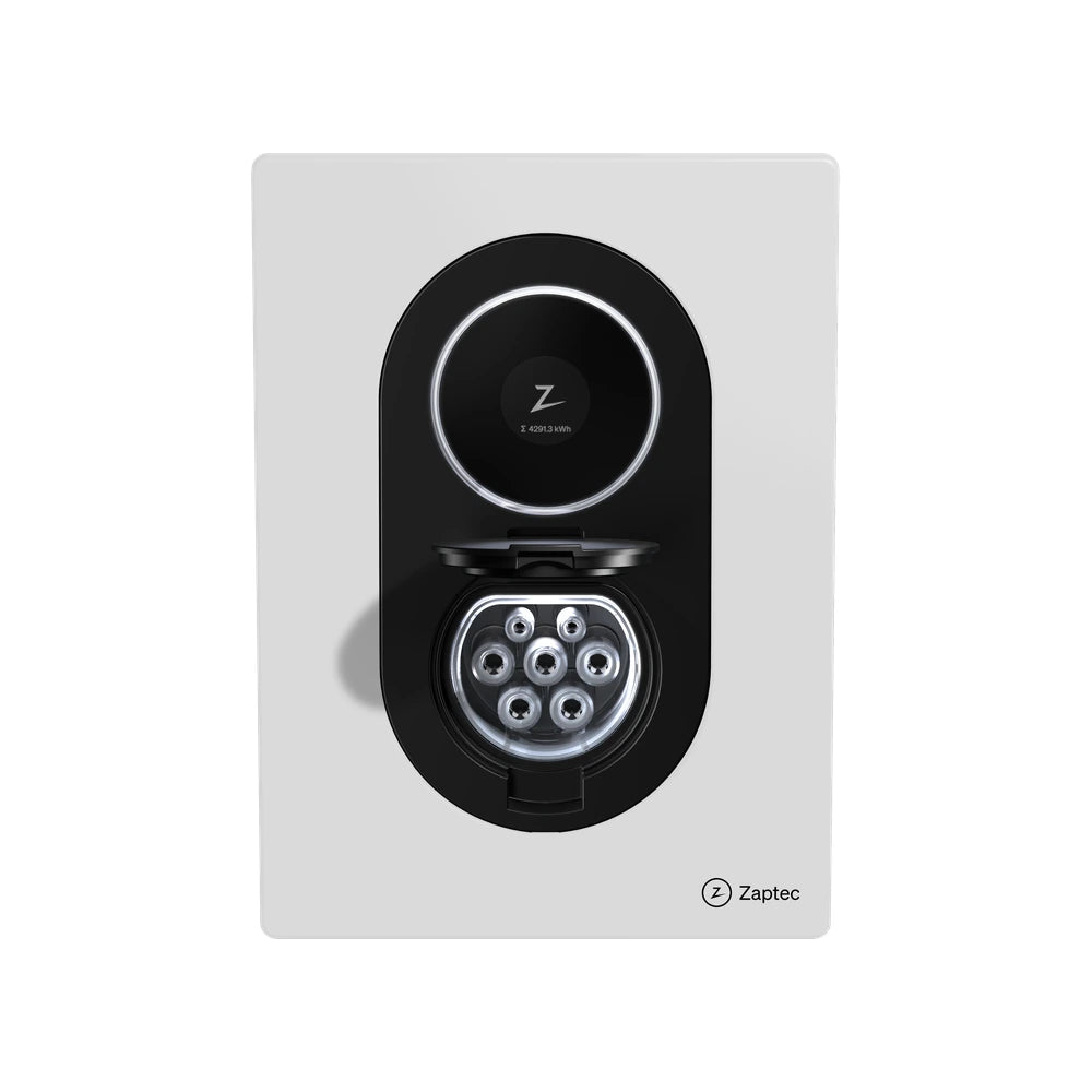 Zaptec Go 2 laadpaal in wit (Cloud White)